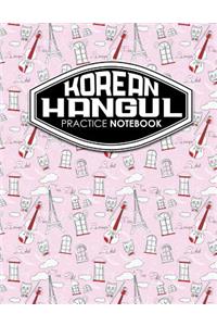 Korean Hangul Practice Notebook