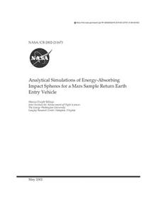 Analytical Simulations of Energy-Absorbing Impact Spheres for a Mars Sample Return Earth Entry Vehicle