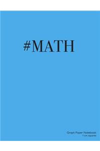 Graph Paper Notebook 1 cm squares