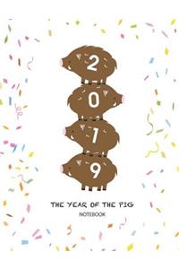 2019 the Year of the Pig Notebook