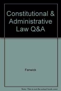 Constitutional and Administrative Law