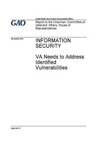 Information security, VA needs to address identified vulnerabilities