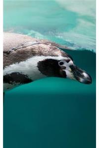 Penguin Swimming - Lined Journal
