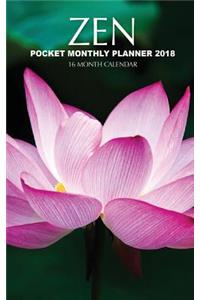 Zen Pocket Monthly Planner 2018