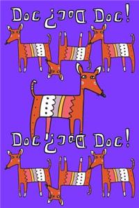 Bullet Journal Notebook for Dog Lovers, Red Dogs in a Row 3