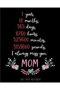 I Always Miss You Mom, Dot Grid Notebook