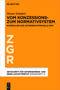 Vom Konzessions- Zum Normativsystem