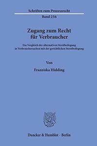 Zugang Zum Recht Fur Verbraucher
