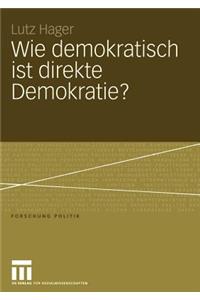Wie demokratisch ist direkte Demokratie?
