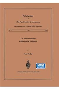 Zur Breitenabhängigkeit erdmagnetischer Pulsationen