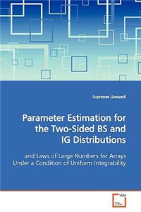 Parameter Estimation for the Two-Sided BS and IG Distributions