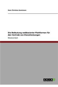 Bedeutung webbasierter Plattformen für den Vertrieb von Dienstleistungen