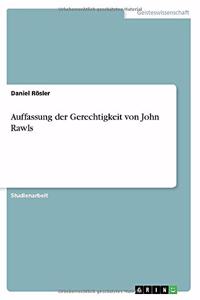 Auffassung der Gerechtigkeit von John Rawls