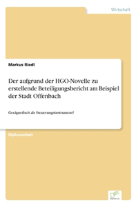 aufgrund der HGO-Novelle zu erstellende Beteiligungsbericht am Beispiel der Stadt Offenbach