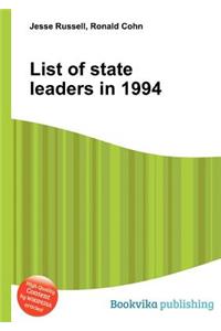 List of State Leaders in 1994