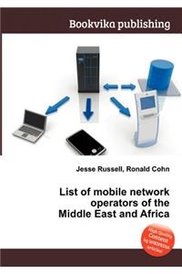 List of Mobile Network Operators of the Middle East and Africa