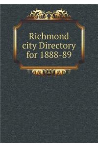 Richmond City Directory for 1888-89