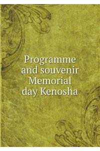 Programme and souvenir Memorial day Kenosha