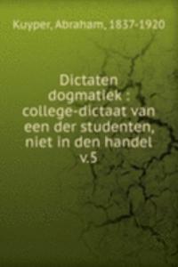 Dictaten dogmatiek