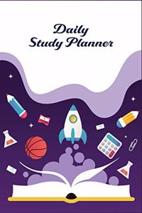 Daily Study Planner: Elementary Scheduling Academic Planner for Students, Highschool, College and Faculty Exam Preparation, Study Goal Tracker, Language Learning Progres