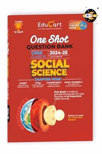 Educart CBSE Class 10 SOCIAL SCIENCE One Shot Question Bank 2024-25 (Updated for 2025 Exam)