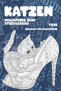 Malbücher zum Stressabbau - Malbuch für Erwachsene - Tiere - Katzen