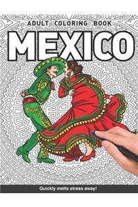 Mexico Adults Coloring Book