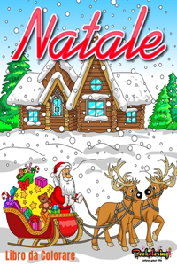 Natale: Libro da Colorare: Libro da colorare per adulti con 25 bellissimi disegni relativi al periodo natalizio.