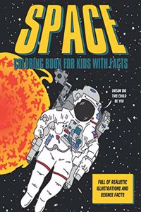 Space Coloring Book For Kids With Facts