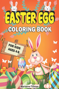 Easter Egg Coloring Book For Kids Ages 4-8