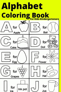 Alphabet Coloring Book For Kids Kindergarteners