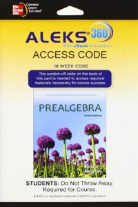 Aleks 360 Access Card (18 Weeks) for Prealgebra