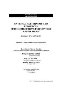 National Patterns of R&D Resources