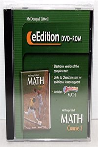McDougal Littell Math Course 3: Eedition CD-ROM Course 3 2007