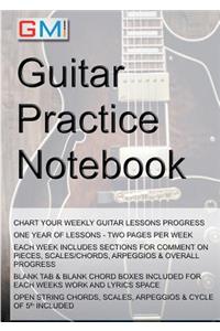 Guitar Practice Notebook