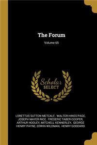 Forum; Volume 65