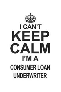 I Can't Keep Calm I'm A Consumer Loan Underwriter