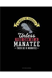 Always Be Yourself Unless You Can Be A Manatee Then Be A Manatee