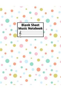 Blank Sheet Music Notebook