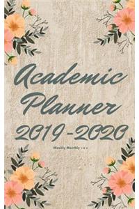 Academic Planner 2019-2020 weekly monthly 5 x 8