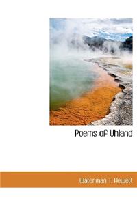 Poems of Uhland