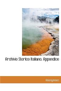 Archivio Storico Italiano. Appendice