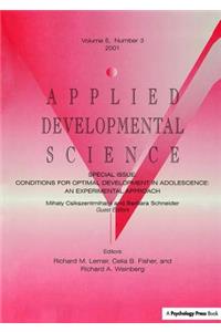 Conditions for Optimal Development in Adolescence