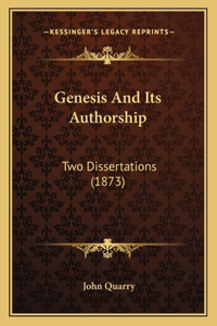 Genesis And Its Authorship