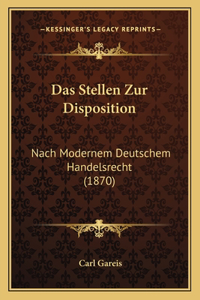 Stellen Zur Disposition