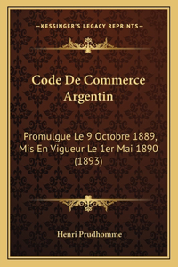 Code De Commerce Argentin