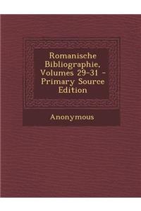 Romanische Bibliographie, Volumes 29-31