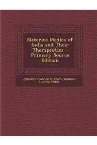 Materica Medica of India and Their Therapeutics