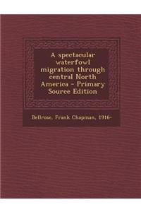 A Spectacular Waterfowl Migration Through Central North America - Primary Source Edition