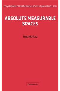 Absolute Measurable Spaces